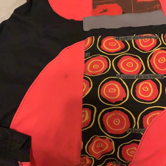 GORGEOUS DESIGUAL BLACK/RED MIDI DRESS XS - Picture 4 of 4